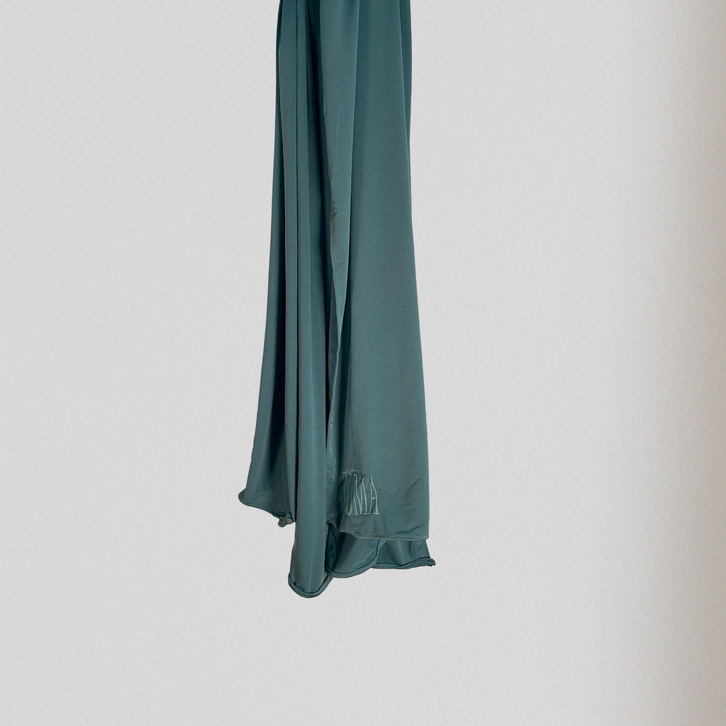 Jersey premium brodé - Turquoise