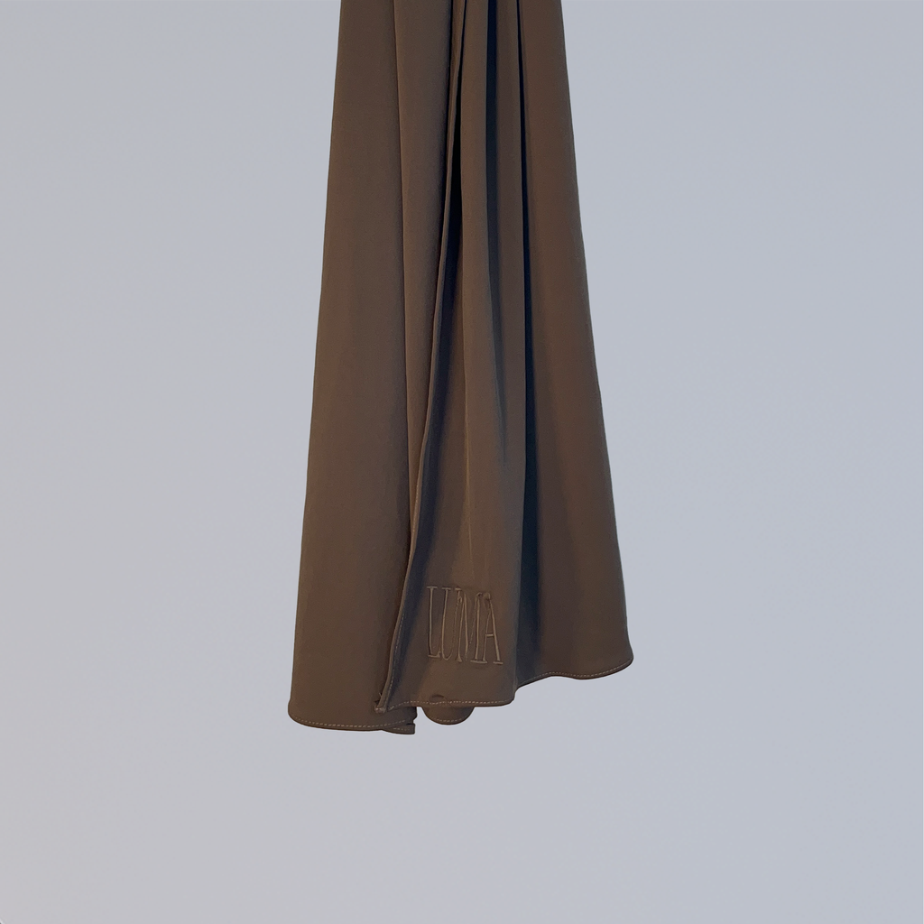 Jersey premium brodé - Taupe