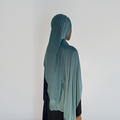 Jersey premium brodé - Turquoise