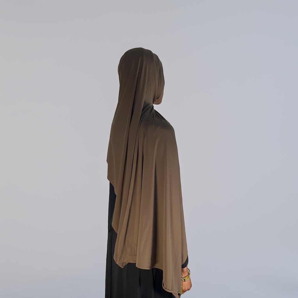 Jersey premium brodé - Taupe