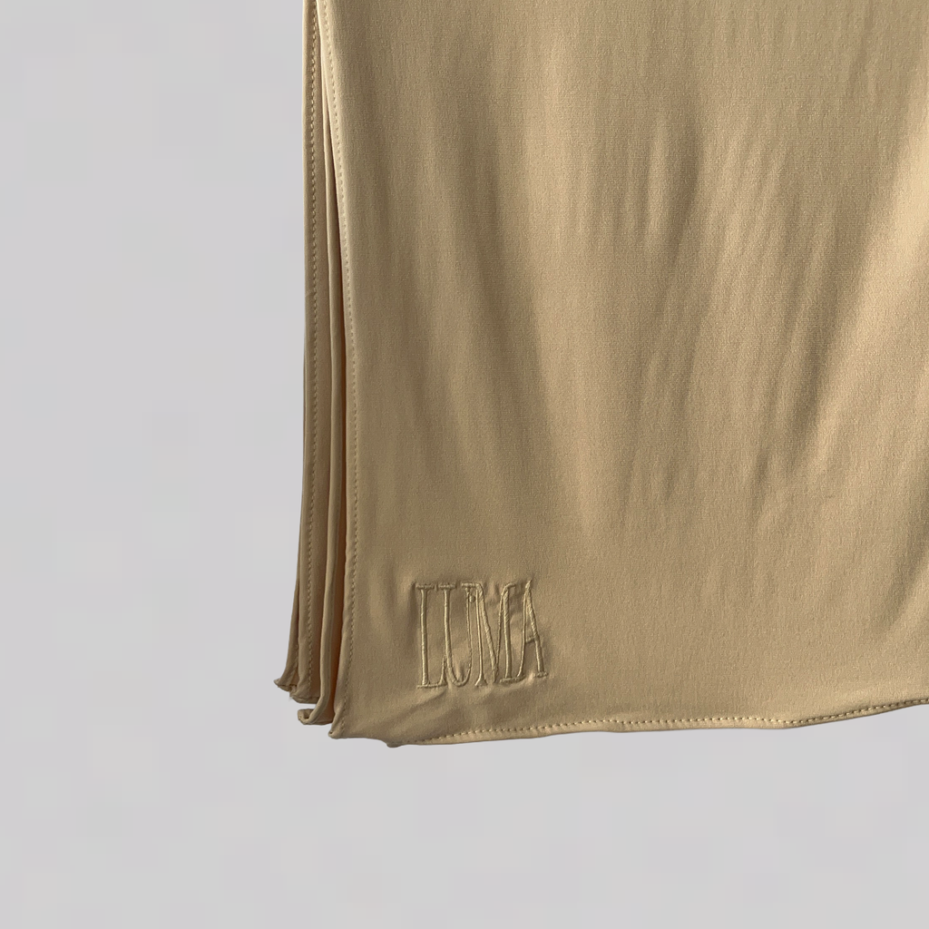 Jersey premium brodé - Beige