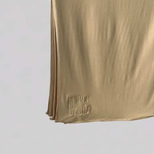 Jersey premium brodé - Beige
